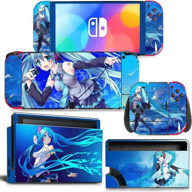 Main image of Japanese Girl Cartoon Skin Sticker Decal for Switch NSConsole  Controller Dock Skin Vinyl Protective Film(1437)