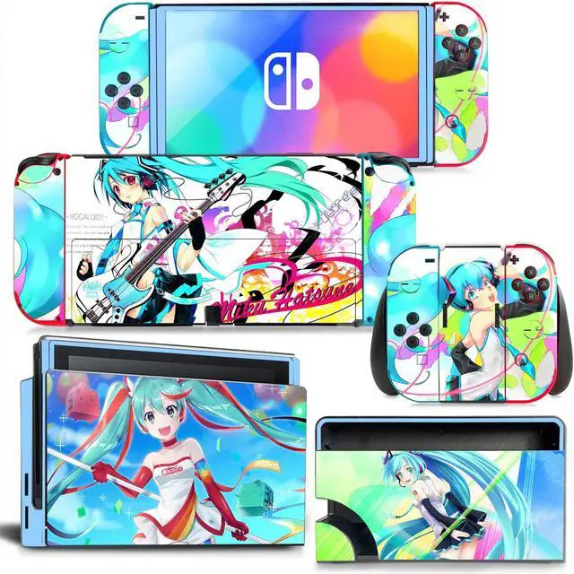 Main image of Japanese Girl Cartoon Skin Sticker Decal for Switch NSConsole  Controller Dock Skin Vinyl Protective Film(1437)