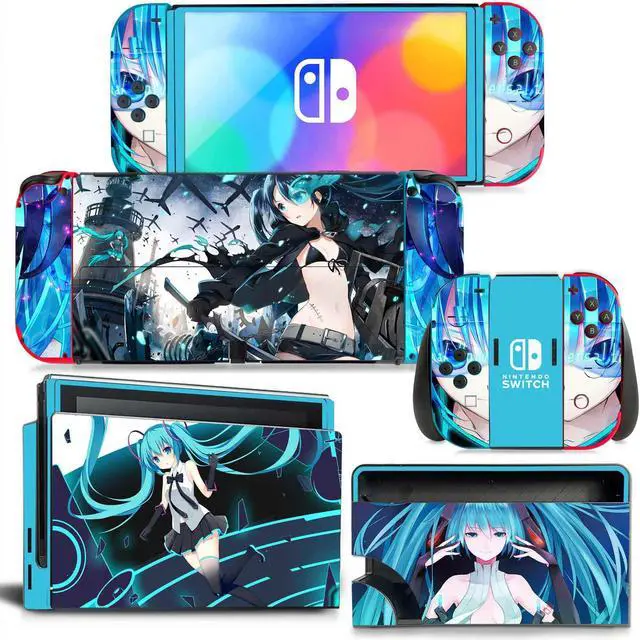 Main image of Japanese Girl Cartoon Skin Sticker Decal for Switch NSConsole  Controller Dock Skin Vinyl Protective Film(1437)
