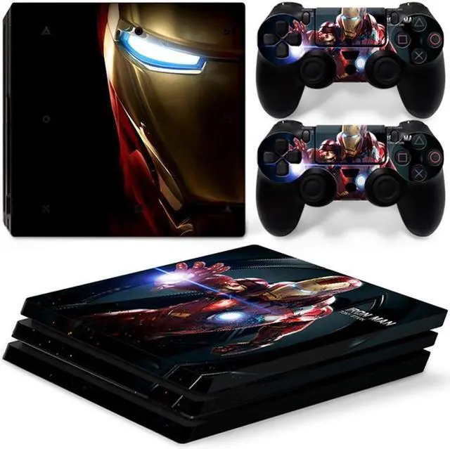 Main image of Iron Man Vinyl Skin Sticker for PS4 Pro Console 2 Controllers Decal Film Para Game Accessories(TN-P4Pro-0979)