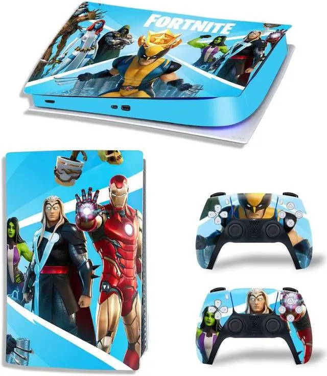 Main image of Captain America PS5 Digital Edition Skin Sticker Decal for PS5Console 2 Controllers PS5 Sticker Vinyl(TN-PS5Digital-2258)