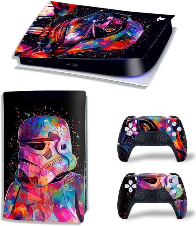 Main image of Star Wars PS5 Digital Edition Skin Sticker Decal for PS5Console and 2 Controllers PS5 Skin Sticker Vinyl Film(TN-PS5Digital-4712)