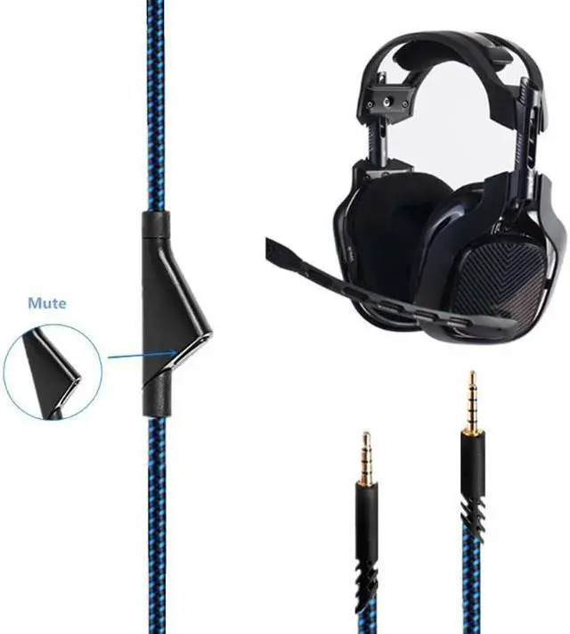 Alt view image 2 of 6 - 3.5mm Earphone  Cable with Inline Control for Logi  A10 A40 Headphone