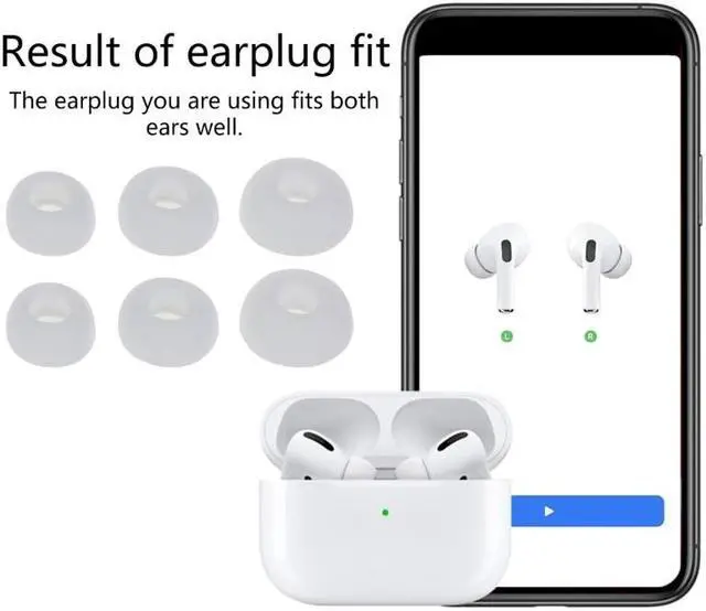 Main image of S/M/L Ear Tips Eartips Earbuds Tips Replacement for airpods  Headphones