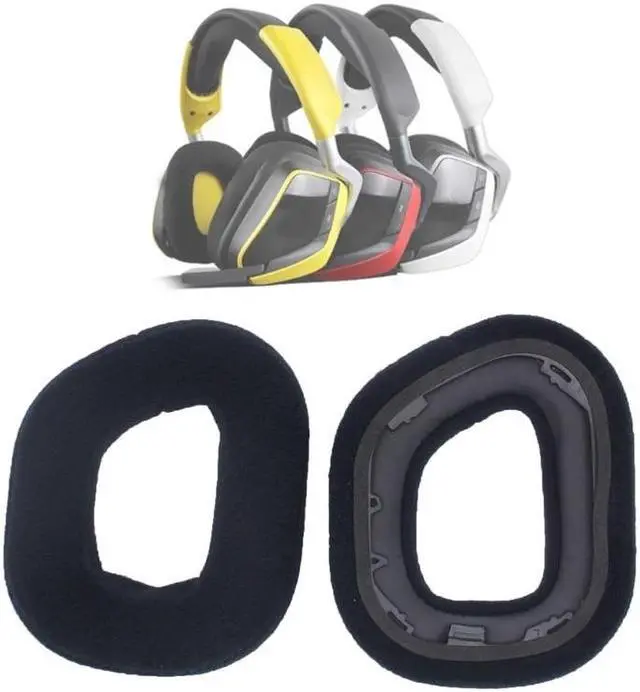 Alt view image 2 of 6 - 1 Pair Earpads Sponge Cover Ear Pads Cushion for HS80 RGB Gaming Headsets