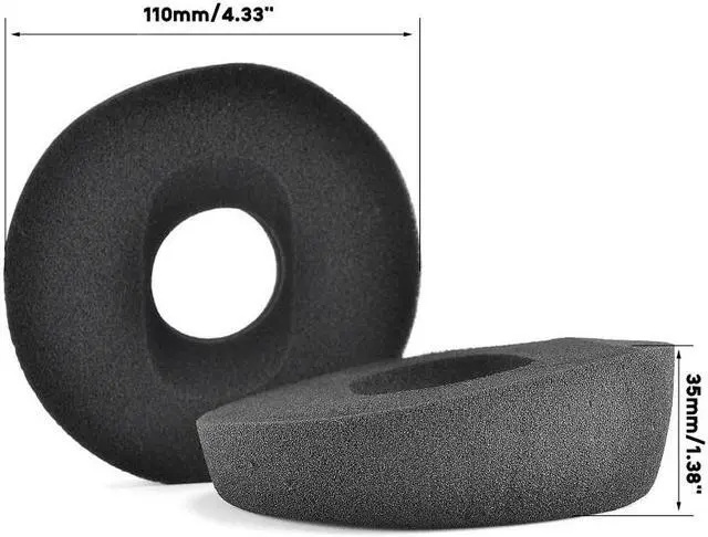 Alt view image 6 of 6 - Headphone Foam Earpads Noise Cancelling Foam Cushions for PS1000 GS1000 SR325 Headphone Comfortable Touching Earmuff