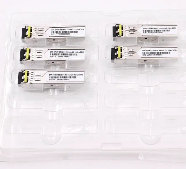 Alt view image 6 of 6 - 120km Single Mode SFP-STM4 622M 622Mbit/s 1550nm LC Duplex 80KM SMF SFP Transceiver