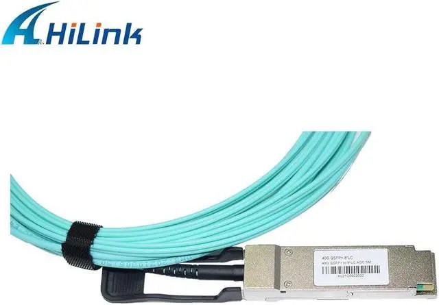 Alt view image 3 of 6 - Compatible 40G QSFP + to 8*LC AOC 5M 40G QSFP+ to 4 Duplex LC Breakout Active Optical Cable