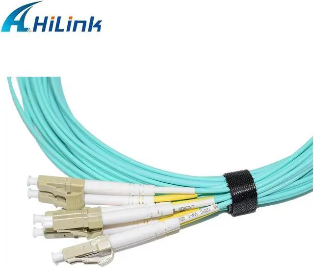 Alt view image 4 of 6 - Compatible 40G QSFP + to 8*LC AOC 5M 40G QSFP+ to 4 Duplex LC Breakout Active Optical Cable