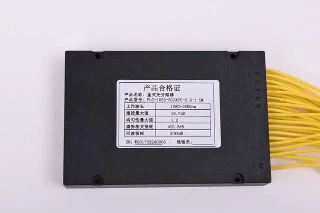 Alt view image 5 of 5 - GEPON EPON FTTH Wholesale Passive ABS Box PLC Splitter SC/APC 1x32 Optical Fiber Splitter Price
