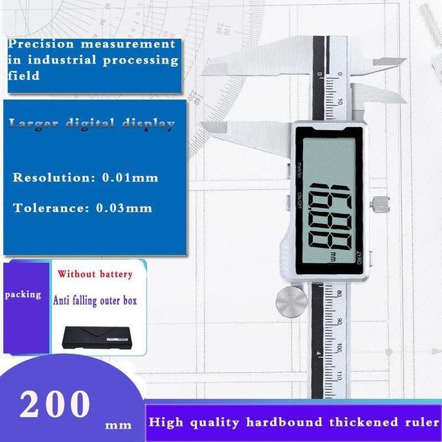 2pcs Digital Caliper Scale Film Ruler 100mm Metric Scale Protective Film