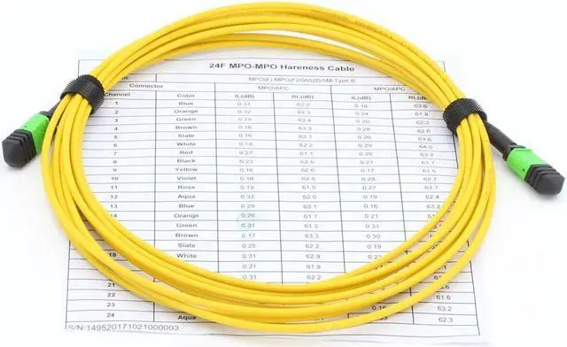 Alt view image 5 of 6 - Fiber Optical 8 CORE 12Core MPO FTTH Fiber Optic Cable MPT MPO CABLE LSZH 3.0MM