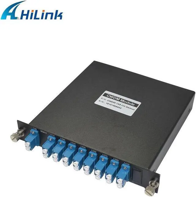 Alt view image 5 of 6 - Passive products Single fiber 8CH Filters 8 channel Mux Demux 1270~1470nm LGX package
