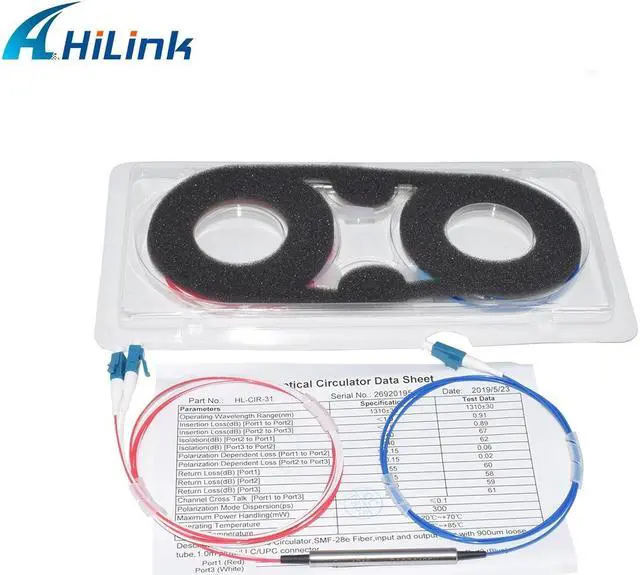 Alt view image 3 of 6 - 1310nm, 1550nm 3 Ports Polarization Insensitive Optical Circulator, Steel Type/ABS Box Type Fiber Optic Circulator For DWDM