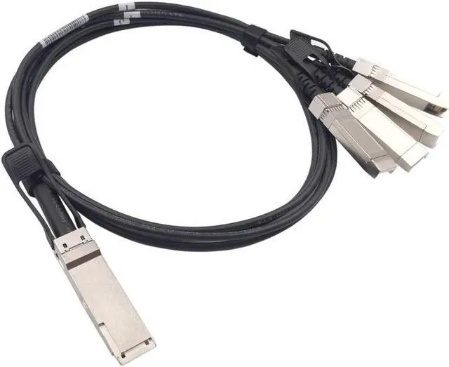 Alt view image 2 of 6 - 40G QSFP+-4SFP+ DAC 7M Compatible Extreme ARISTA Mellanox 40G QSFP+ to 4x10GSFP+ Passive Direct Attach Copper Breakout Cable dac