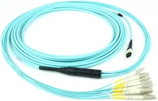 Alt view image 4 of 6 - FTTH optical fiber ribbon MPO/MTP patch cord cable 12 core fan out MPO patch cord for gpon