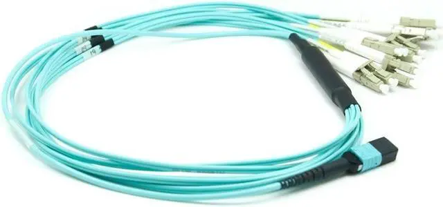 Alt view image 2 of 6 - FTTH optical fiber ribbon MPO/MTP patch cord cable 12 core fan out MPO patch cord for gpon