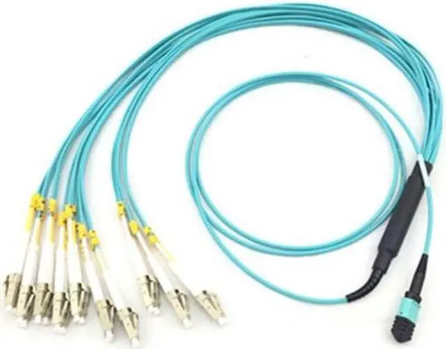 Alt view image 3 of 6 - FTTH optical fiber ribbon MPO/MTP patch cord cable 12 core fan out MPO patch cord for gpon