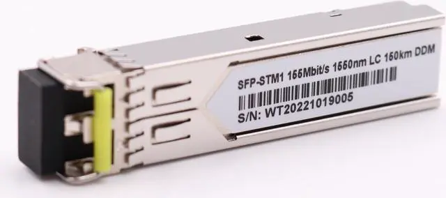 Alt view image 6 of 6 - SFP-STM1 155M 155Mbit/s 1550nm LC Duplex 150KM Single Mode DDM Optical Transceiver SFP Module