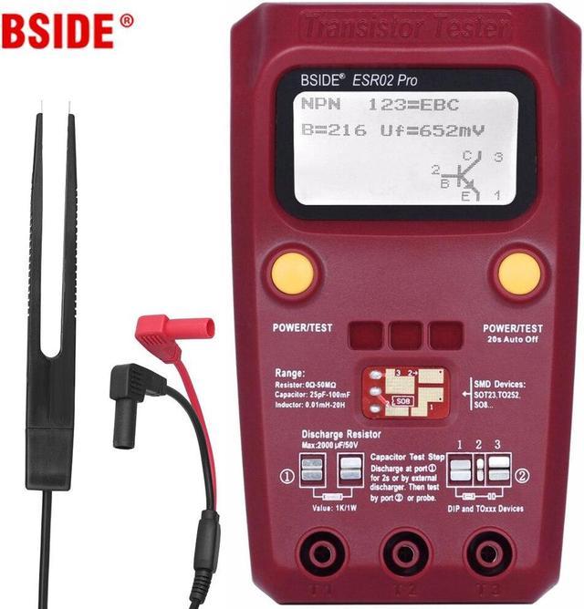 LCD Digital Capacitor ESR Meter Transistor Tester Internal