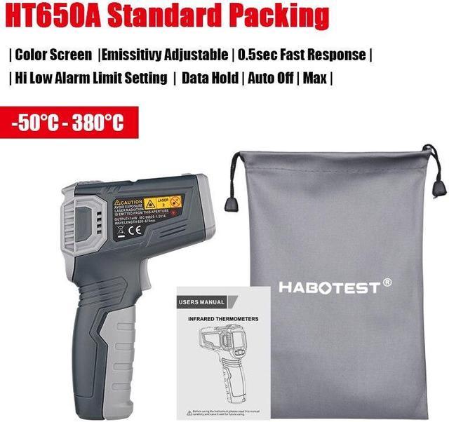 HT650C Digital Laser Infrared Thermometer Temperature Gun