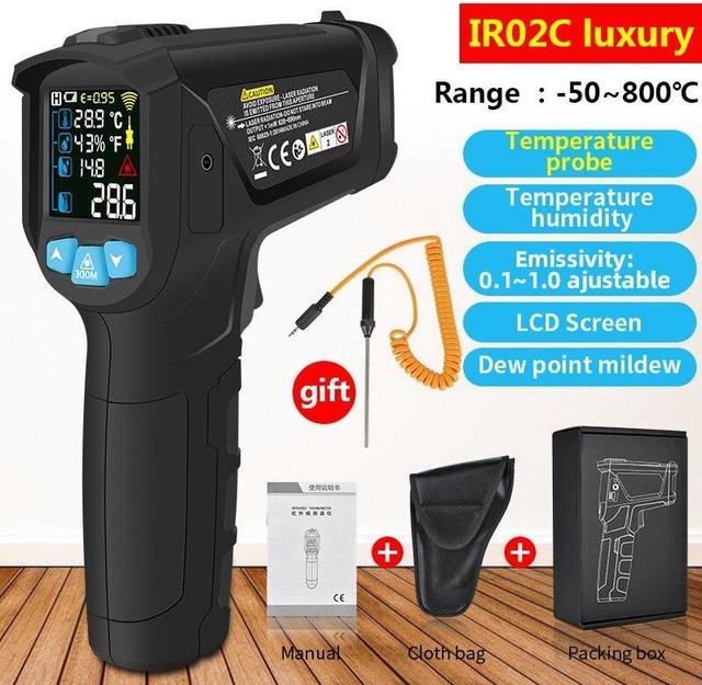 Digital LCD Non-contact Gun IR Infrared Thermometer Laser Point