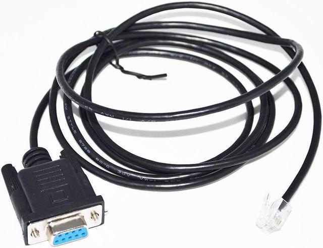 Main image of RS232 DB9 D-SUB 9PIN TO RJ11 RJ12 6P4C ADAPTER SERIAL COMMUNICATION CONSOLE CABLE FOR STEPPING DRIVE CL42 CL86 CL86H Cable length:5M