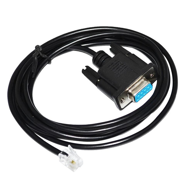 10-Pack DB9 9-Pin Serial RS232 Female To RJ12/RJ11 6P6C Modular Adapter