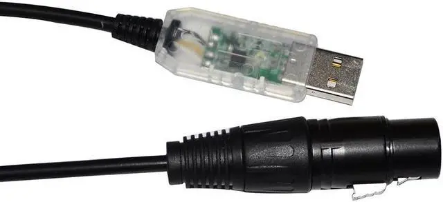 Main image of COLORFUL RS485 DMX512 TO USB 3PIN 3P DMX 512 XLR FEMALE CONVERTER CABLE FOR FREESTYLER QLC STAGE LIGHTNING CONTROLLER KABLE Cable length:3m