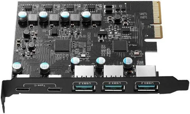 Main image of NEW-PCIe To USB 3.2 Gen 2 Card with 20Gbps Bandwidth 5-Port (3X USB-A -2X USB-C) Converter PCIE Splitter for Windows 10/8