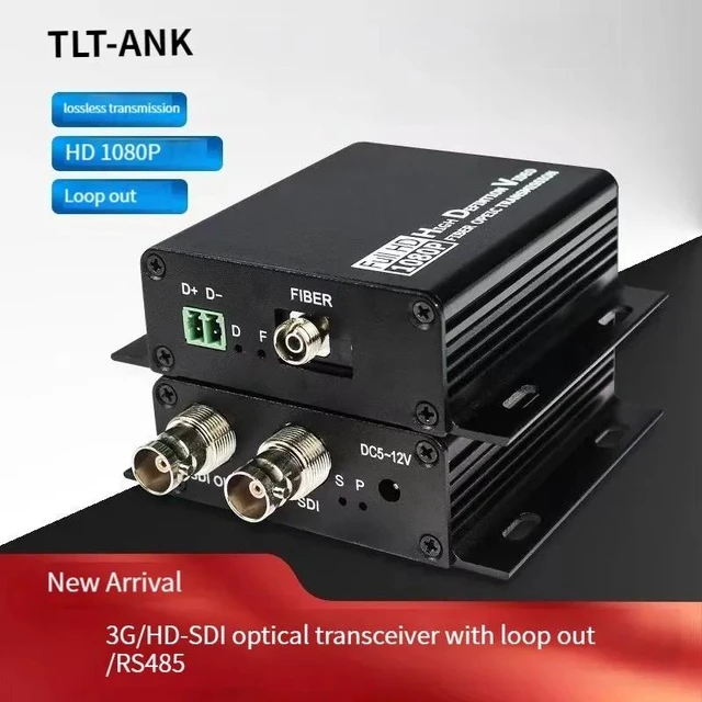 Alt view image 2 of 3 - 3G SDI,BNC 3G SDI Fiber Optical Transceiver Single Fiber 20KM SDI Fiber Transmitter Receiver FC connector With RS485 /LoopOut