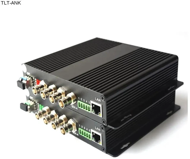 Main image of without RS-485 data,4 Channel HD SDI without RS-485 data over Fiber Optic Media Converter,Video Audio Ethernet over fiber, with 2SFP optical module,LC for HD SDI camera