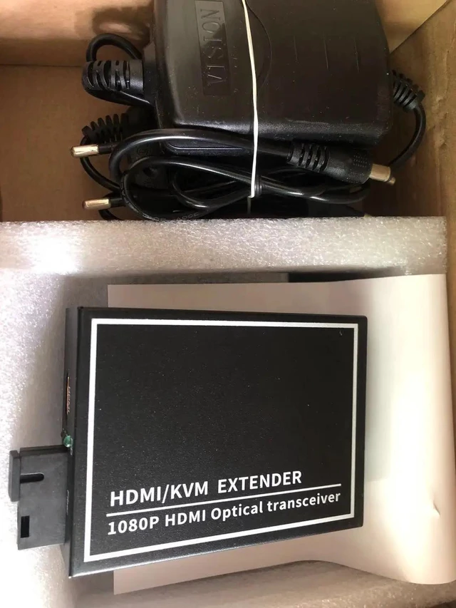 Alt view image 3 of 5 - With KVM,One pair HDMI KVM extender over fiber optical HDMI to Fiber Optical converter Up to 20KM SM SC connector