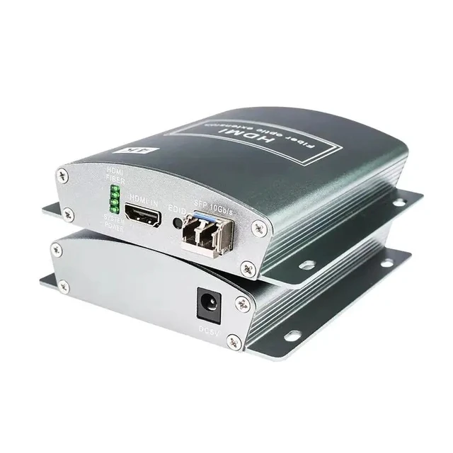 Alt view image 3 of 4 - TX RX (EUR Plug),TLT-ANK 4K HDMI2.0 Over Fiber Extender HDMI To Fiber Optic Converter HDMI Transmitter Receiver Over Fiber LC cable With 10G SFP