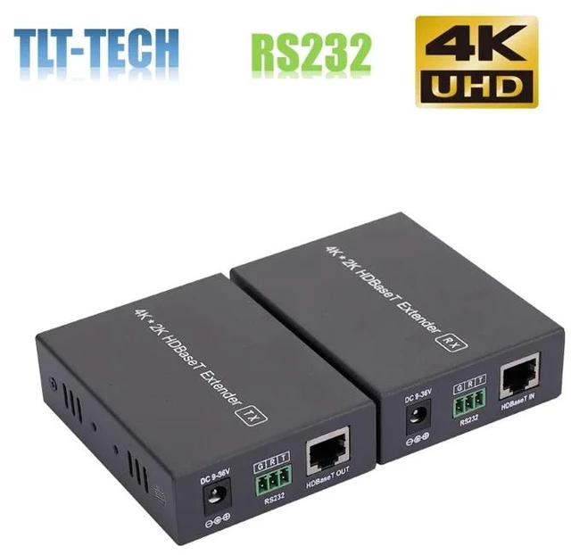 Main image of TX RX (EUR Plug),TLT-TECH 2020 Best 4K 60Hz HDMI HDBaseT Extender With IR RS232 70M 4K HDMI POC Extender Over RJ45 Cat5e/6 Cable