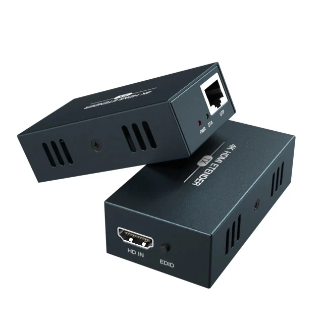 Alt view image 3 of 6 - EUR Plug,Zero Latency 100M 4K Video Cat6 HDMI Cat5e/6/7 Cable Extender HDMI Transmitter+Receiver Support POC ,EDID