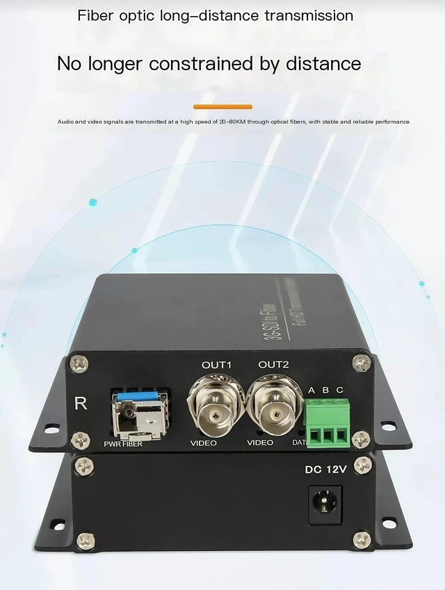 Alt view image 3 of 5 - 3G-SDI with Tally, SC Port 3G-SDI Video Optical Transceiver With Tally / Reverse 485 Fiber Optical Extender With Loop-Out 1080P
