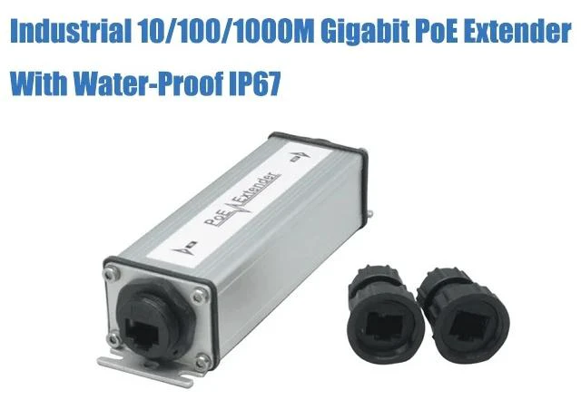 Main image of ,TLT-TECH Industrial 10/100/1000M Gigabit PoE Extender with Water-Proof for Outdoor use