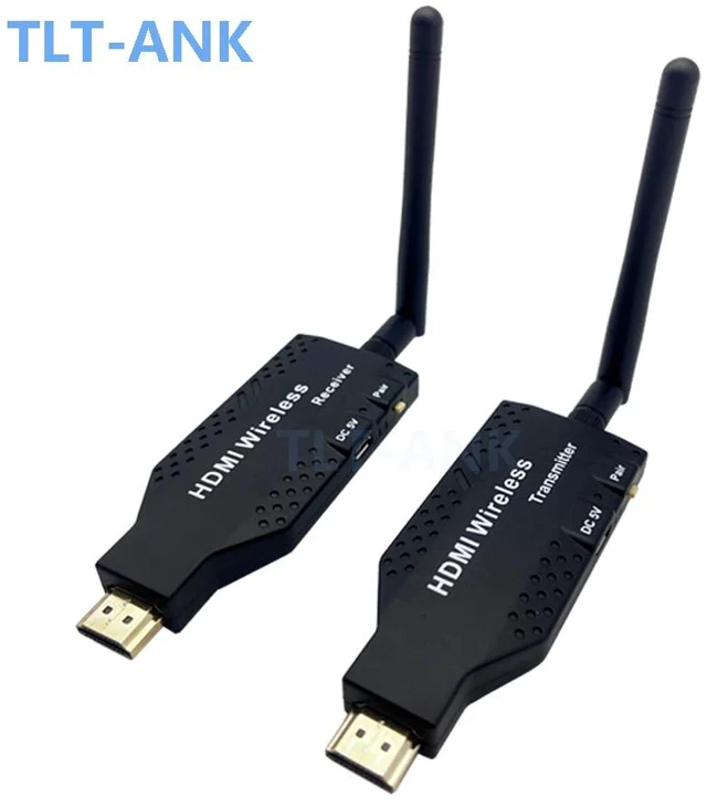 Alt view image 2 of 5 - ,5G 50M Wireless HDMI Video Transmitter And Receiver Kit Adapter Home Audio TV Stick Full HD Projector Extender Display Dongle