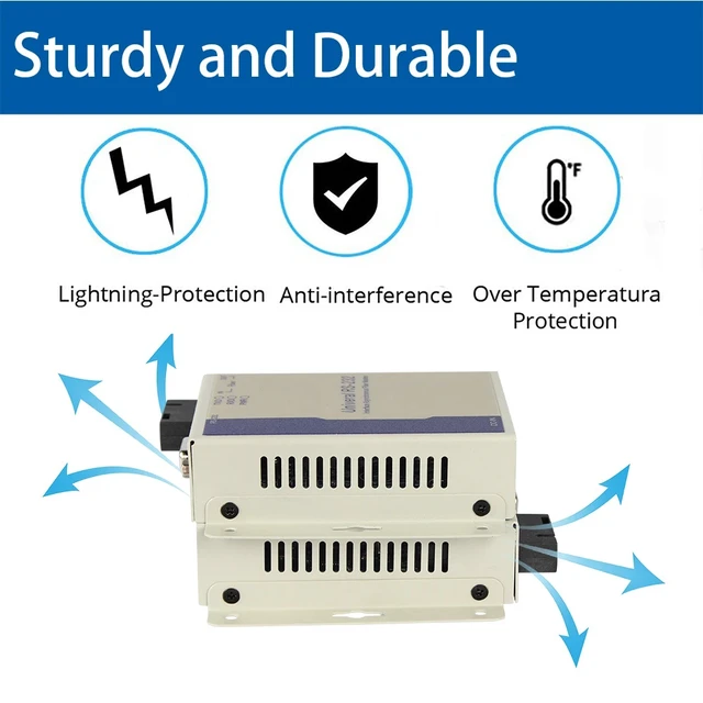 Alt view image 4 of 5 - Multi Mode Duplex,Industrial Serial RS485 Fiber Optic Modem Serial Communication Data Converter Device Server up to 20KM over Fiber Converter