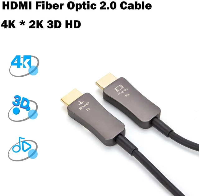 Main image of ,HDMI Fiber Optical Cable 4K 60Hz HDMI Fiber Extension Cable 18Gbps High Speed HDR Male to Male for PS5 PC HDTV Projector Monitor
