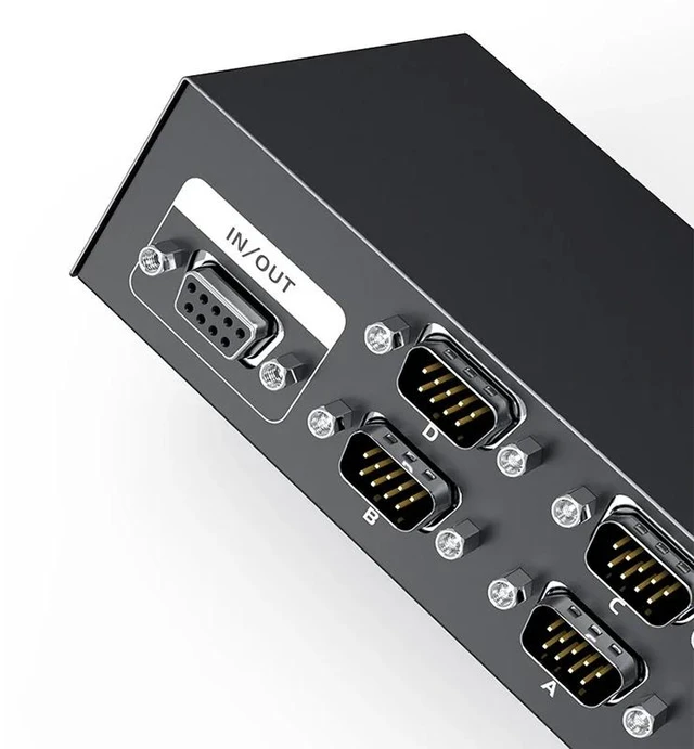 Alt view image 3 of 5 - ,RS232 Switch 4 in 1 out RS232 Serial DB9 Pin Switcher 4x1 for PC Console Printer Sharing Selector Controller