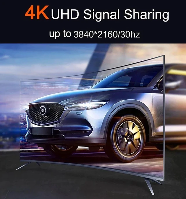 Alt view image 4 of 5 - 4K 1x10,4K HDMI Splitter 1 in 16 out 4K 30Hz HDMI Video Distributor Splitter 1x8 1x10 1x16 16 Way Monitor out Display Audio Video Sync