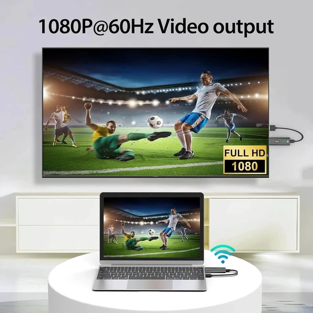 Alt view image 3 of 5 - 1 TX and 1 RX,Wireless HDMI Transmitter and Receiver 1080P 50M HDMI Extender TV Stick Dongle Video Adapter for Laptop TV Projector Monitor PC