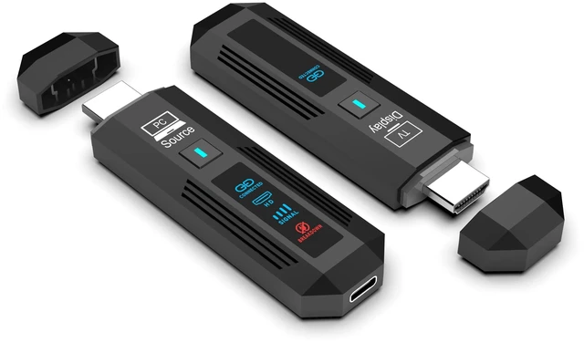 Main image of 1 TX and 1 RX,Wireless HDMI Transmitter and Receiver 1080P 50M HDMI Extender TV Stick Dongle Video Adapter for Laptop TV Projector Monitor PC