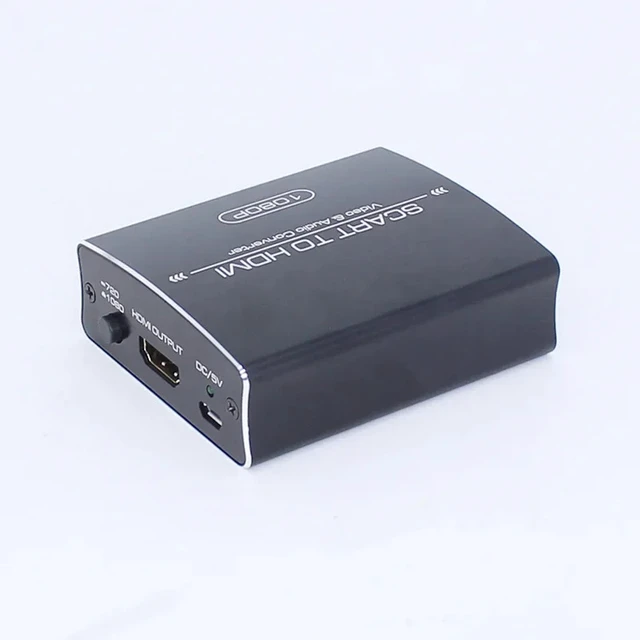 Alt view image 4 of 5 - Scart to HDMI,SCART to HDMI Converter Scart in HDMI out Audio Video Converter Scaler Adapter with USB Power Cable Support 720P/1080P Output