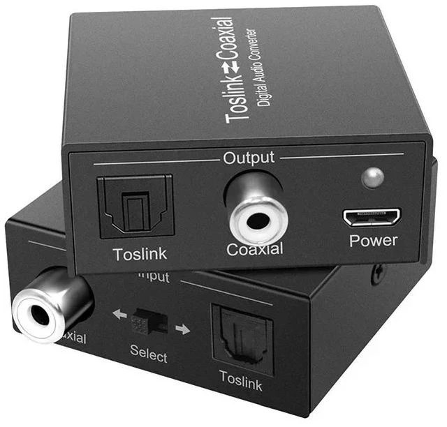 Main image of ,Bi-directional Digital Audio Converter Digital Coaxial to Optical Converter Optical-to-Coaxial or Coax-to-Optical Audio Switch