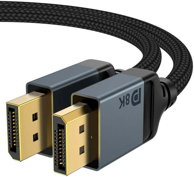 Alt view image 2 of 5 - ,8K 60Hz DP 1.4 Cable 2M 3M Displayport Cable 4K@144Hz High Speed HDR10 DP Male Cable for PC Laptop Gaming Monitor,Graphics Card