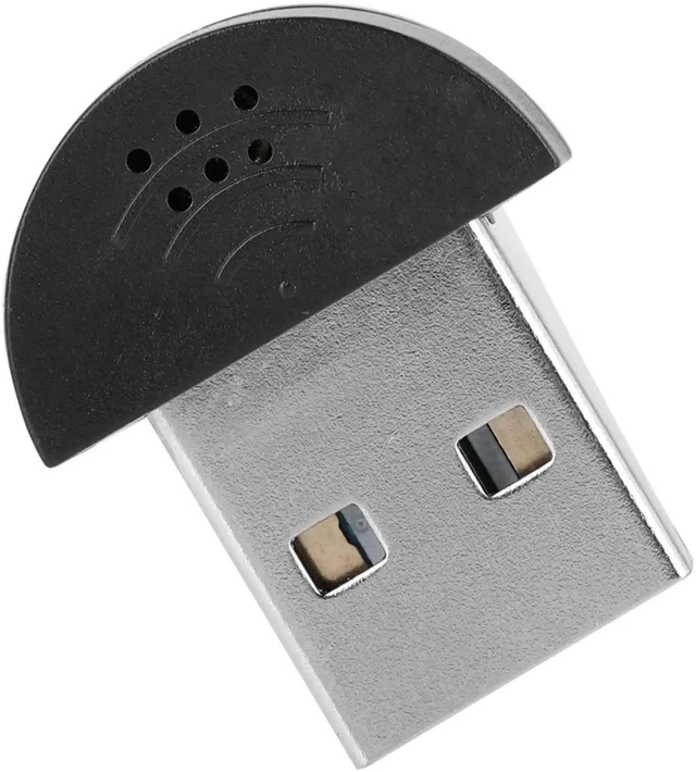 Alt view image 2 of 5 - ,Portable Mini USB Microphone Audio Adapter Direct Connect USB Mic Driver for PC Laptop Condenser Recording Microfone Ultra-wide
