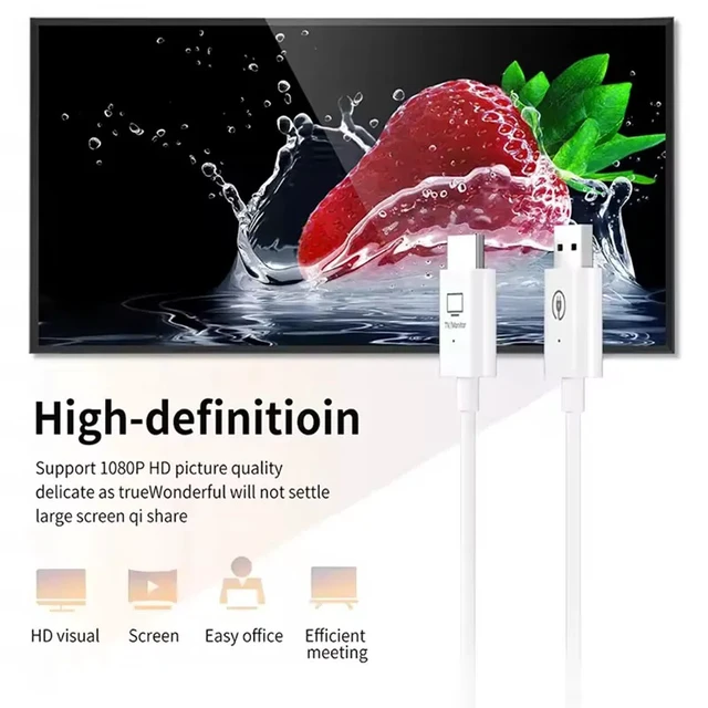 Alt view image 5 of 5 - ,50m Wireless Transmission Extender for HDMI Video Transmitter and Receiver Display Adapter Screen Mirror for Camera PC To TV